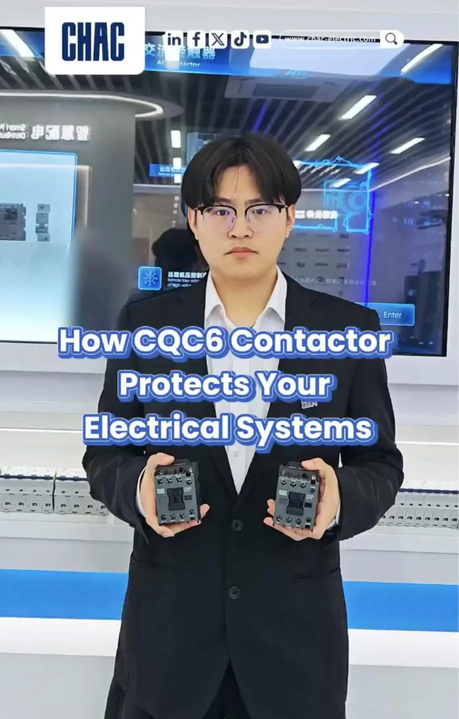 CHAC CQC6 contactor for industrial automation and OEM motor control programs