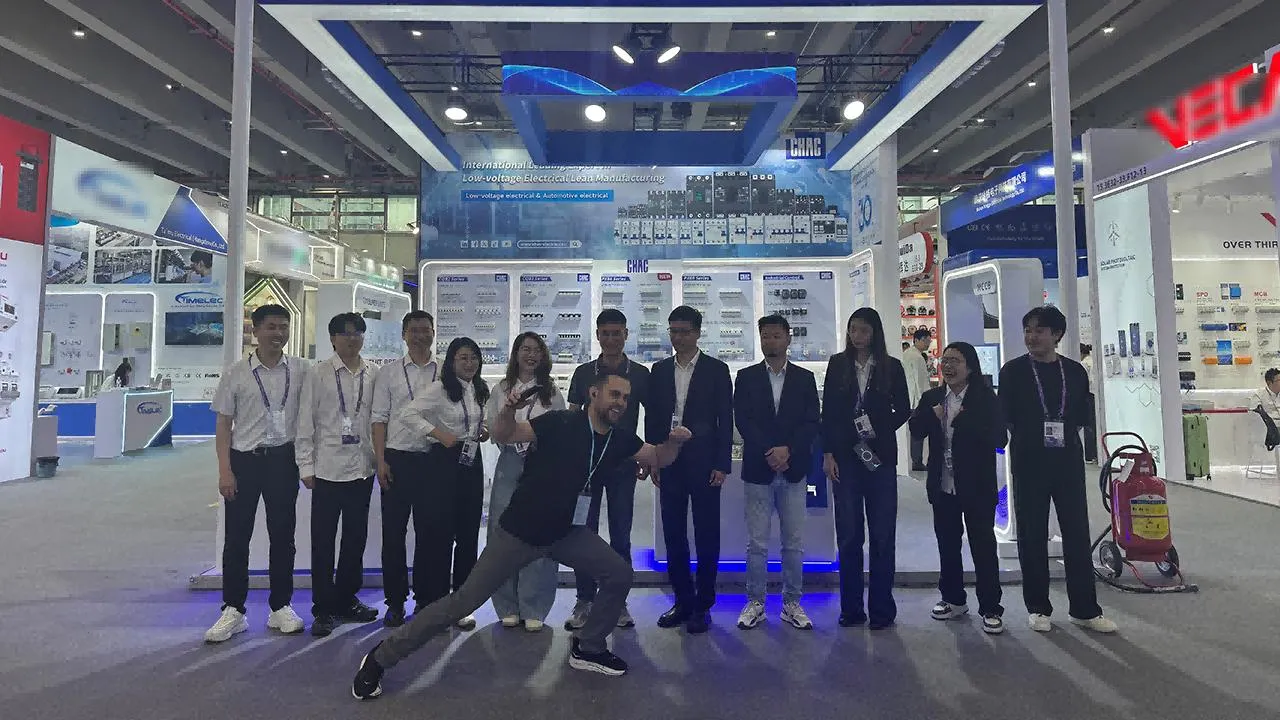 CHAC technical sales team explaining circuit breakers to international clients