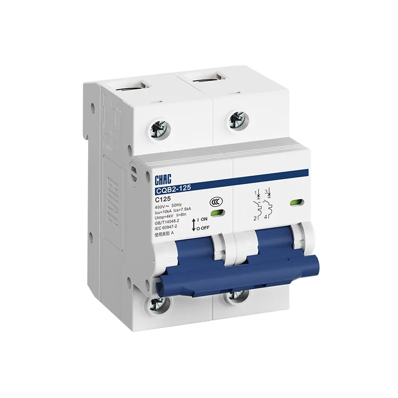 Two-pole CQB2-125 MCB used as a first-party product-route reference