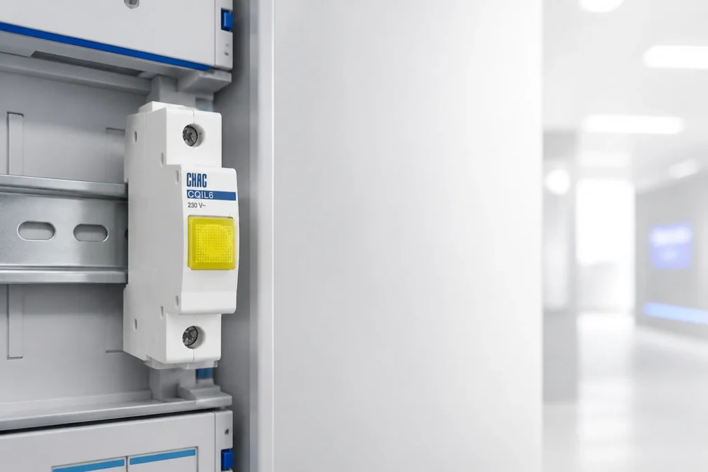 DIN Rail Indicator Light Selection for Panel Status Circuits