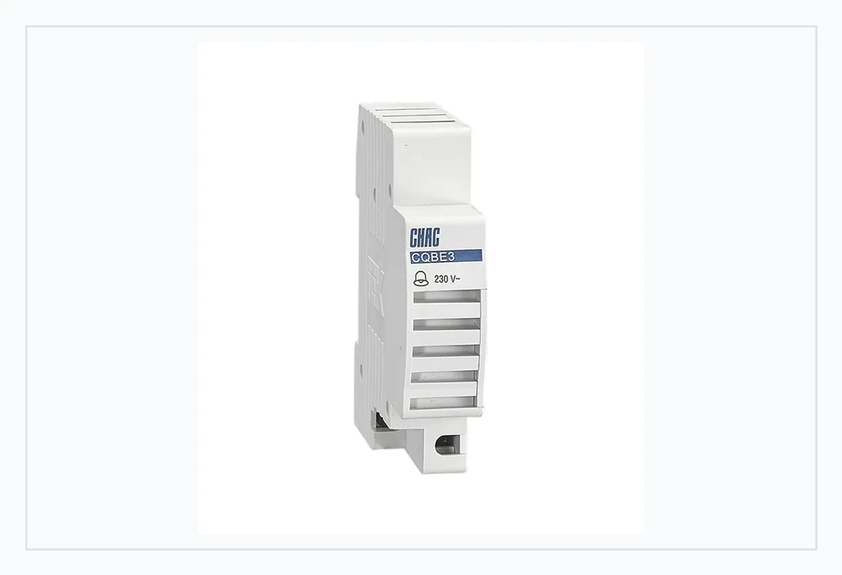 CQBE3 alarm bell detail for a documented panel-signaling request