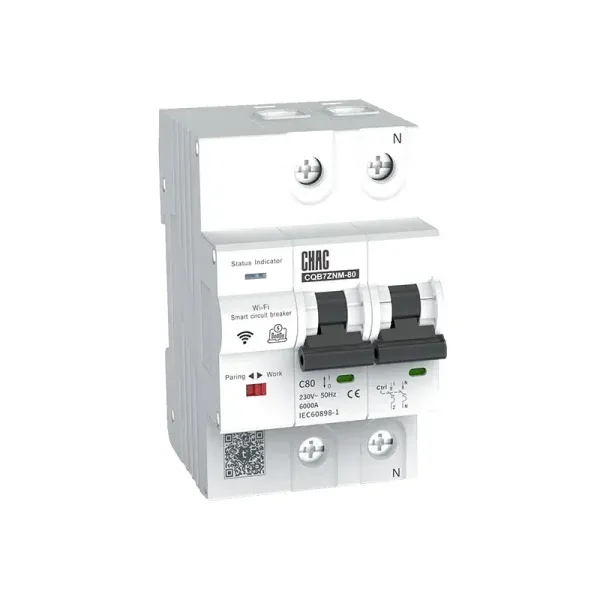 CHAC Wi-Fi smart circuit breaker product on a white background