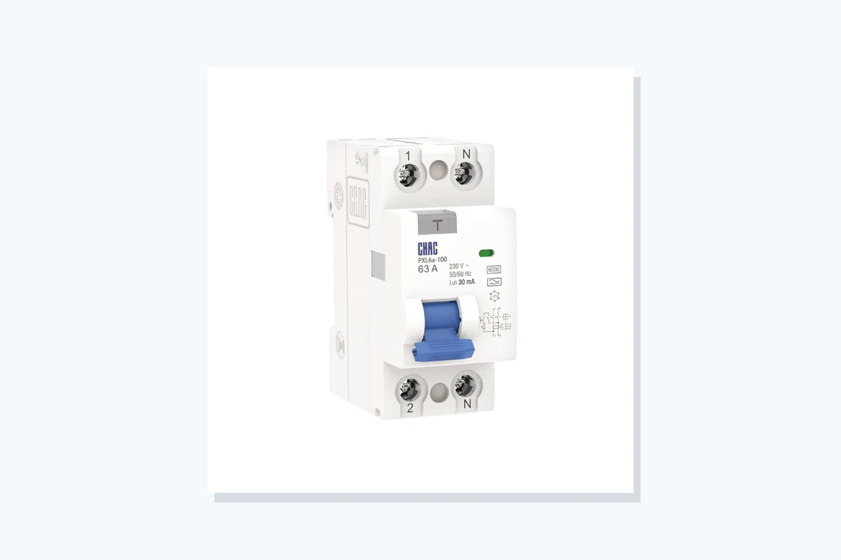 CHAC PXL6a RCCB illustrating a two-pole versus four-pole panel review