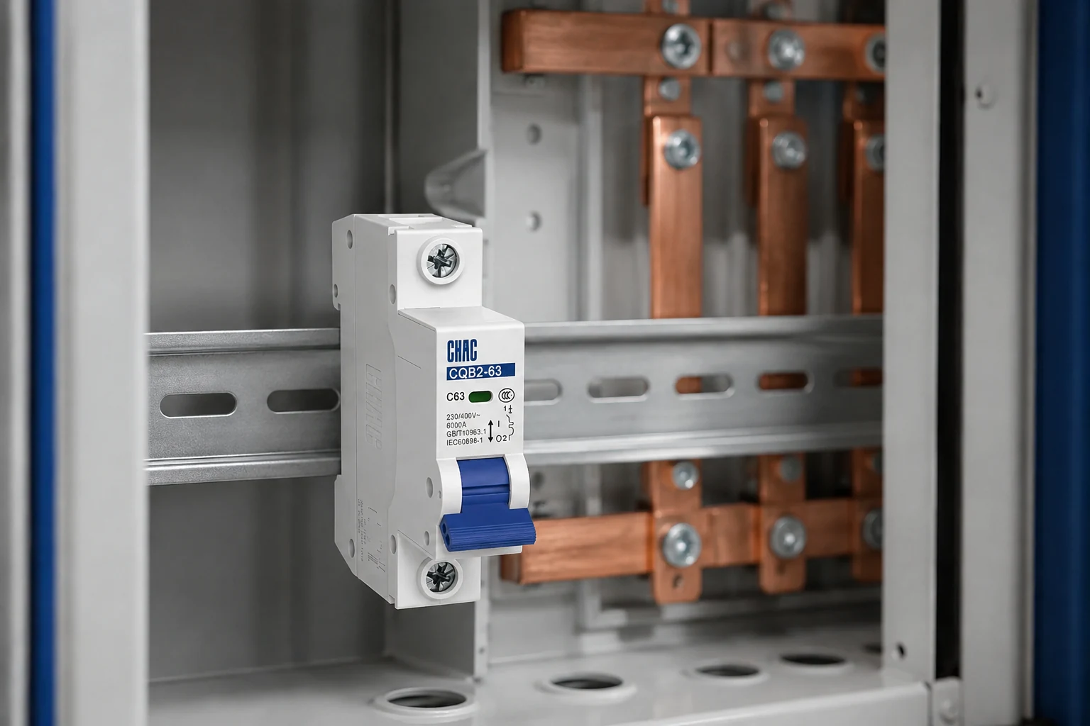 6kA vs 10kA MCB: How to Choose the Right Breaking Capacity application scene in a low-voltage distribution enclosure