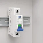 CHAC PXD6-125 isolating switch installed on a DIN rail in a control cabinet