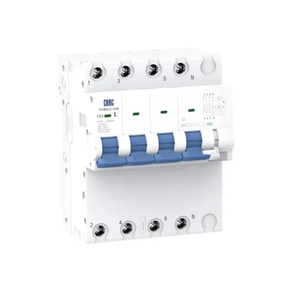 PXB6LE-63B Electronic Residual Current Operated Circuit-Breaker with Overcurrent Protection