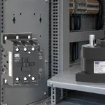 CHAC CQC6 AC contactor and STE3 DC contactor in an industrial control cabinet