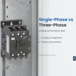 Single-Phase vs Three-Phase — CHAC CQC6 contactor