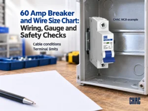60 Amp Breaker and Wire Size Chart: Wiring, Gauge and Safety Checks — CHAC product selection context