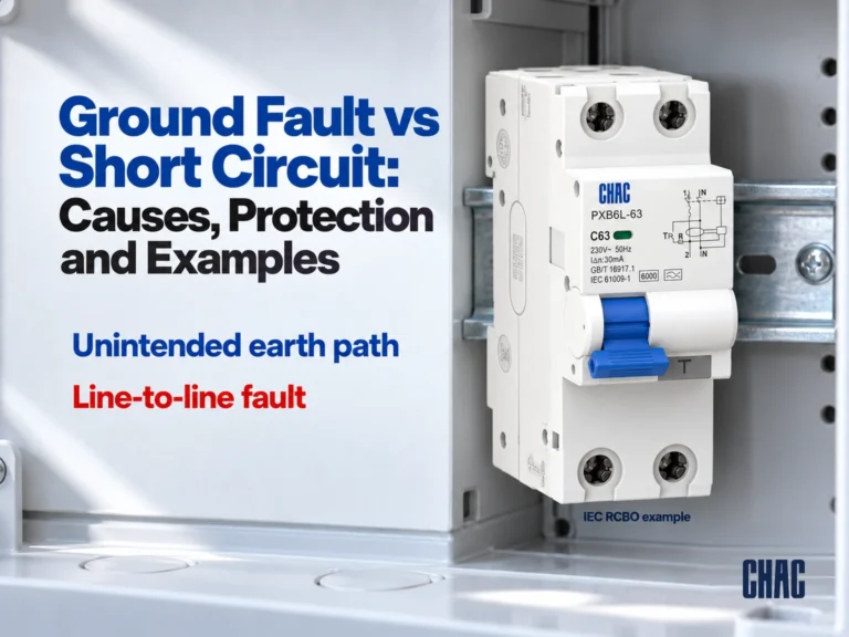 Ground Fault vs Short Circuit: Causes, Protection and Examples — CHAC product selection context