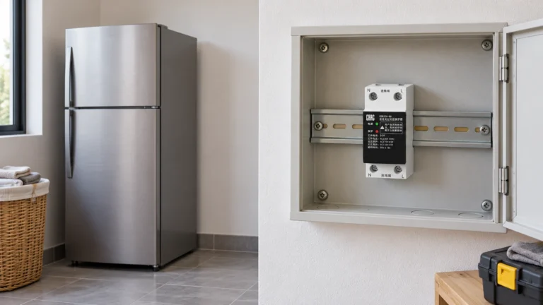 Voltage-protector planning in a domestic refrigeration utility room