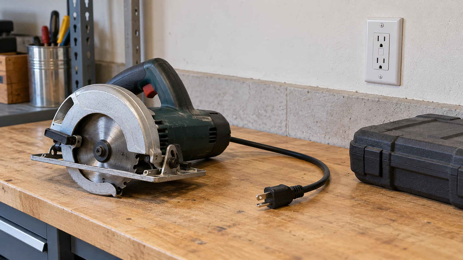 Unplugged appliance prepared for inspection after a protection trip