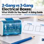 2-Gang vs 3-Gang Electrical Boxes: What Width Do You Need? A Sizing Guide; CHAC terminal distribution example