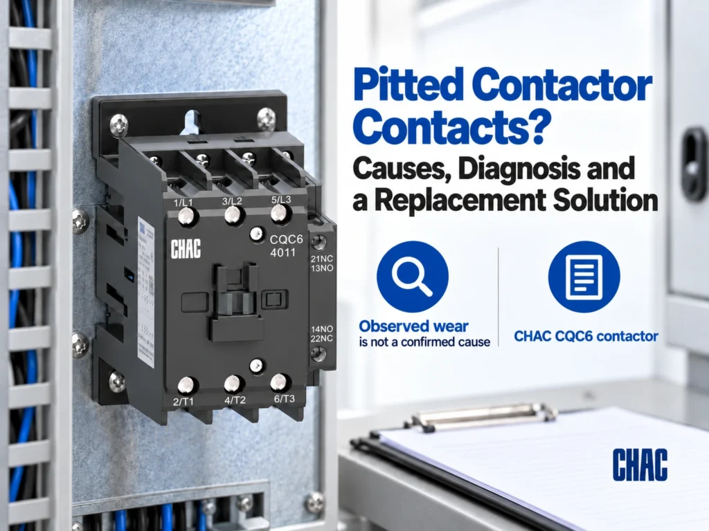 Pitted Contactor Contacts? Causes, Diagnosis and a Replacement Solution