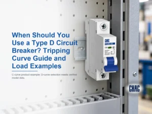 When Should You Use a Type D Circuit Breaker? Tripping Curve Guide and Load Examples — CHAC CQB2-63 product example