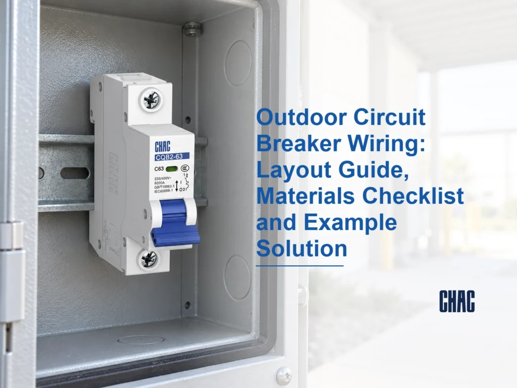 Outdoor Circuit Breaker Wiring: Layout Guide, Materials Checklist and Example Solution
