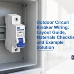 Outdoor Circuit Breaker Wiring: Layout Guide, Materials Checklist and Example Solution — CHAC CQB2-63 product example