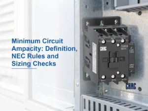 Minimum Circuit Ampacity: Definition, NEC Rules and Sizing Checks — CHAC CQC6 4011 product example