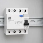 Electrician testing ground-fault and short-circuit protection in a panel