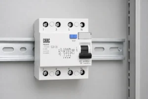 Un taller de electricistas prueba la protección contra fallas en la tierra y cortocircuitos en un panel.