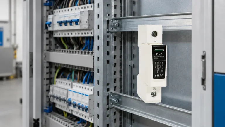 CHAC ExS surge protective device in a low-voltage distribution cabinet