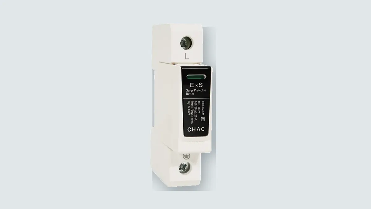 CHAC ExS surge protective device with its original label