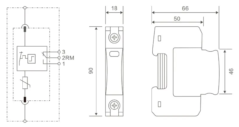CHAC ExS-T1T2-AC pluggable surge protector product reference